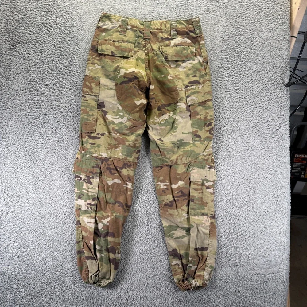 US Army Pant Men M(32x31) Green Camo Ripstop Cargo Jogger Tapered Combat Uniform